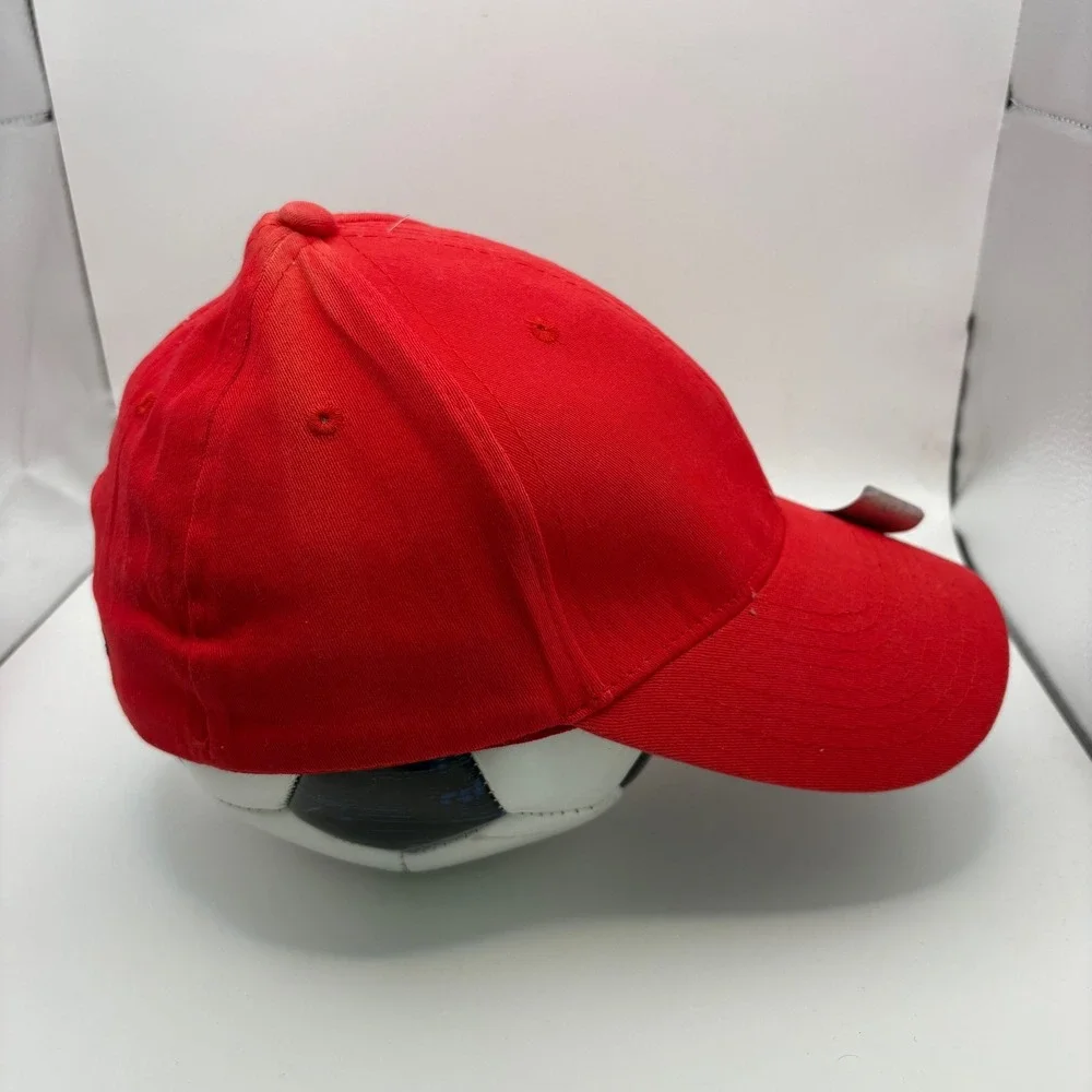 DS18 We Like It Loud Red Baseball Cap Hat Car Audio Embroidered Flex‎ Fit